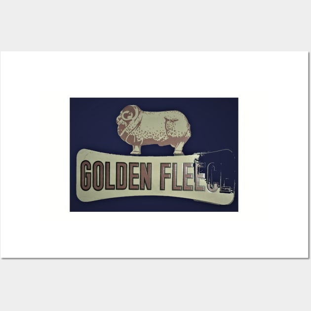 Vintage golden fleece sign Wall Art by Andyt